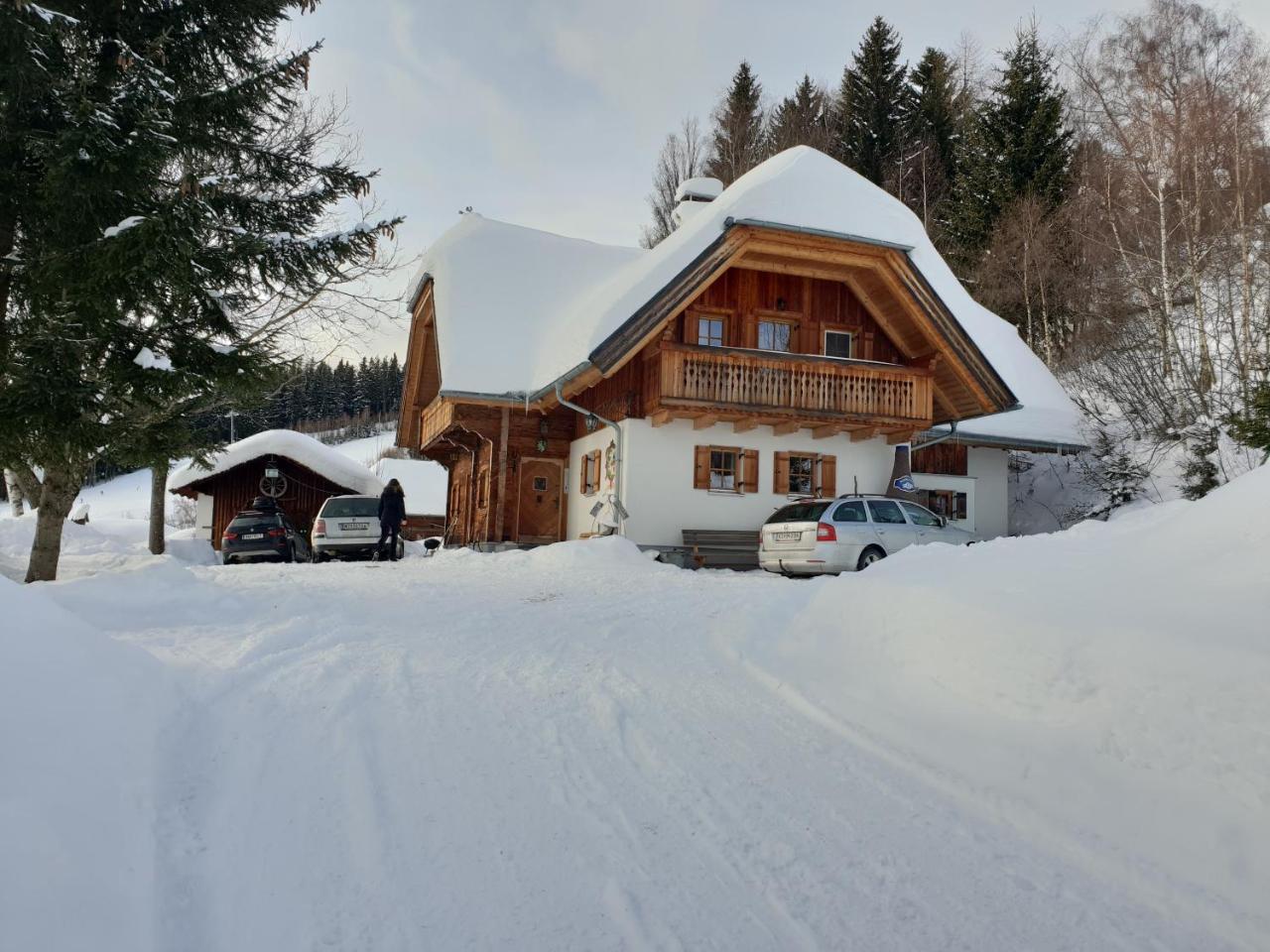Waldheimathuette Villa Sankt Kathrein am Hauenstein Exteriör bild
