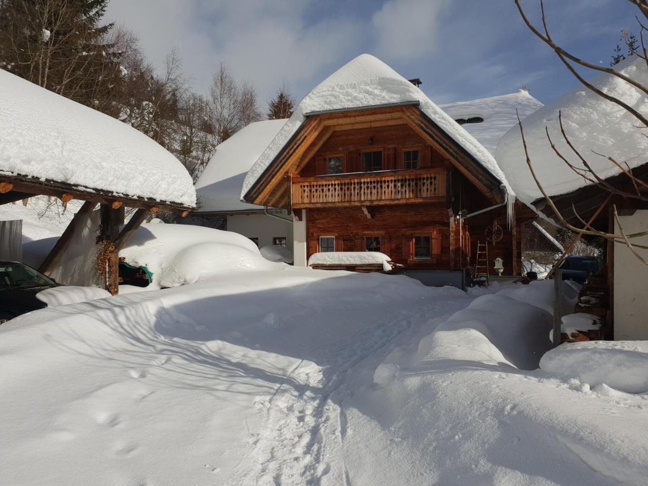 Waldheimathuette Villa Sankt Kathrein am Hauenstein Exteriör bild